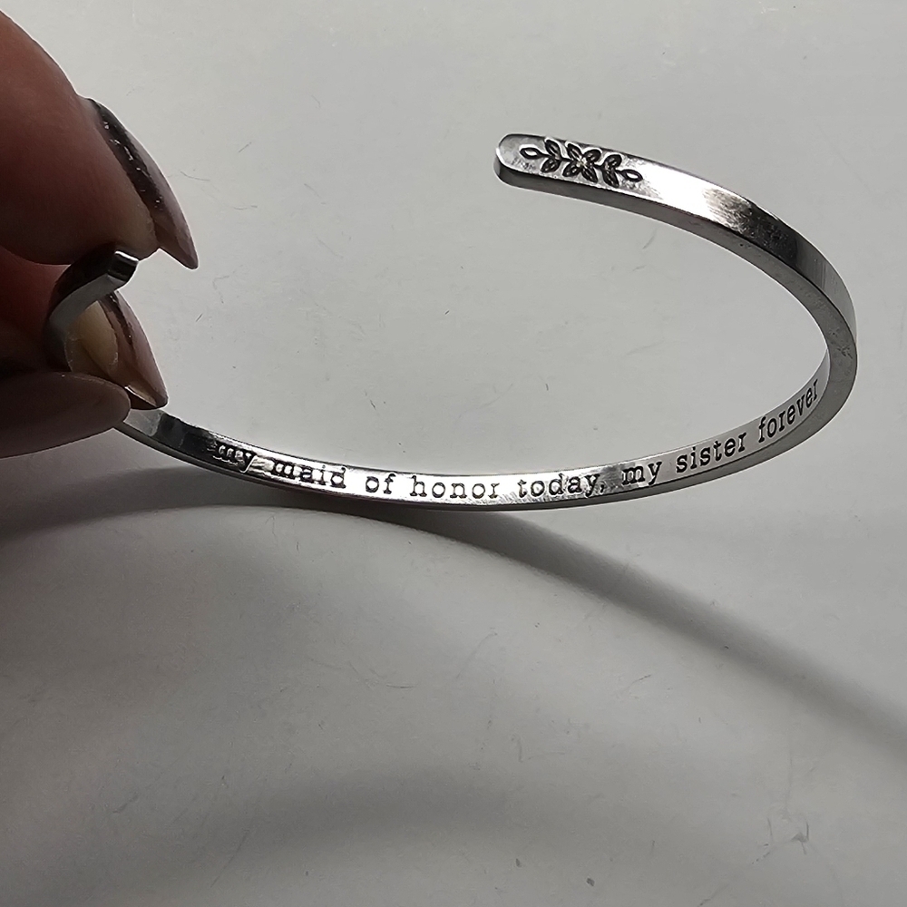 Bracelet - My maid of honor today, my sister, forever.